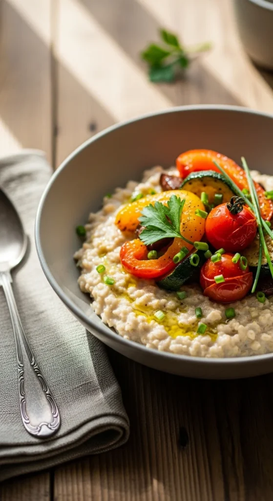 Oatmeal with Savory Toppings