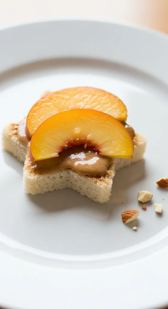 Peach and Almond Butter Toast