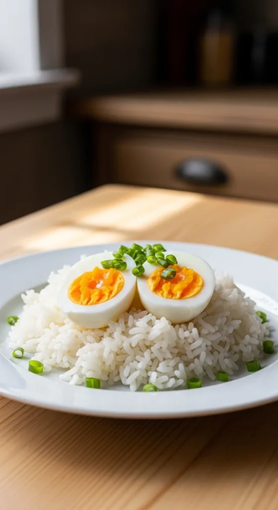 Rice with Boiled Eggs