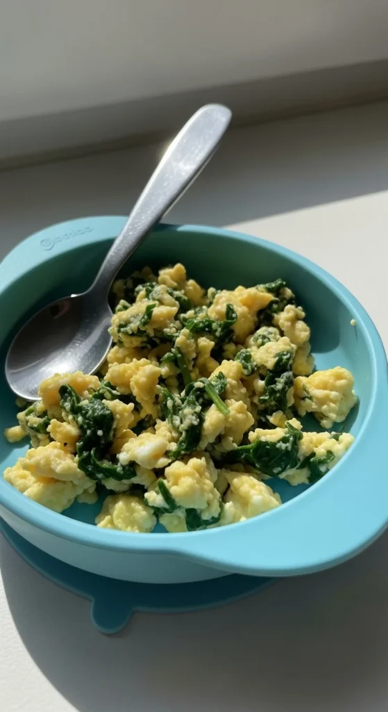 Scrambled Eggs with Spinach