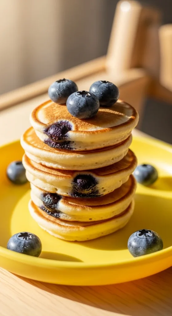 Soft Blueberry Pancakes