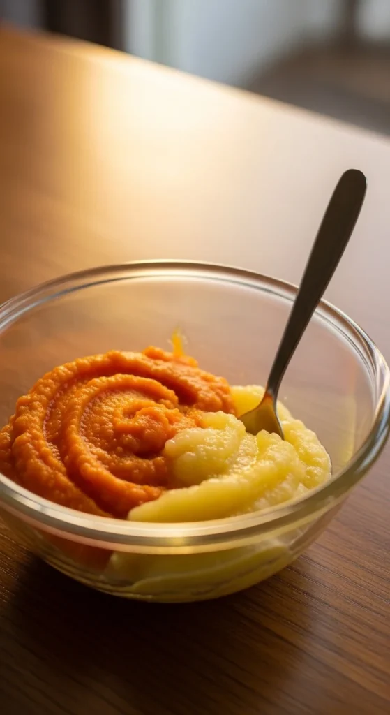 Soft Carrot and Apple Purée
