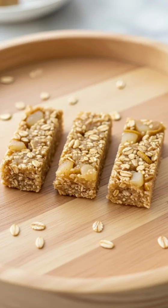 Soft Pear and Oat Bars