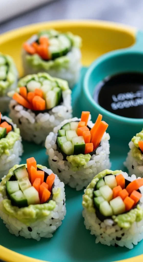 Soft Veggie Sushi Rolls