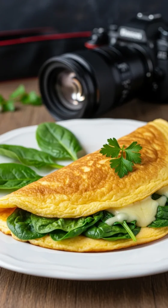 Spinach and Cheese Omelette