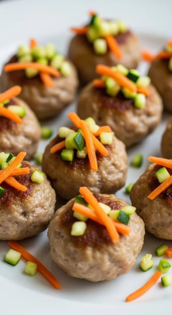 Tiny Meatballs with Veggies