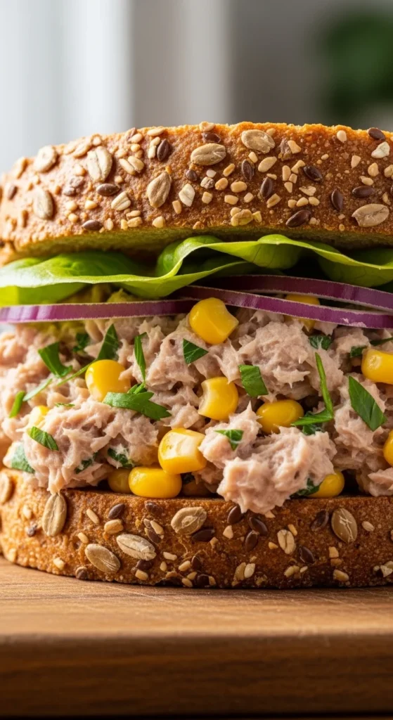 Tuna and Sweet Corn Sandwich