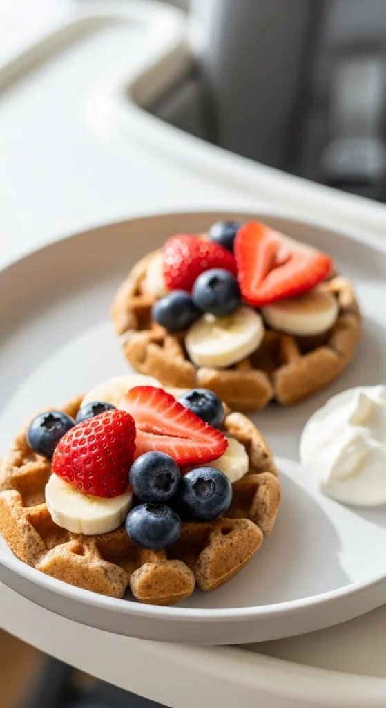 Whole Grain Waffles with Fresh Fruit